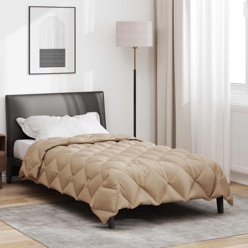  Winter Duvet Taupe   Microfiber, 140 x 200 cm