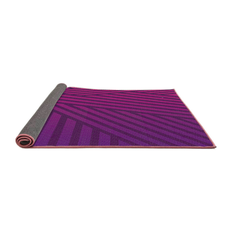 Tapis mauve Power Loom, Rond 5 pi