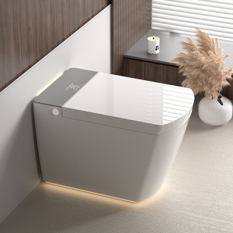 Toilettes modernes et intelligentes avec matériau céramique, conception compacte pour un usage familial