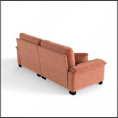 Modern 94" Chenille Pleated 3-Seater Sofa with Durable Spring Support & Thick Dense Foam Cushions