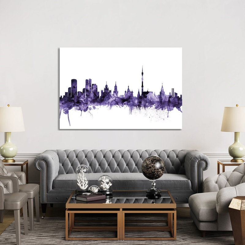Moscow, Russia Skyline by Michael Tompsett - Wrapped Canvas Painting, 152.5 cm H x 101.5 cm W