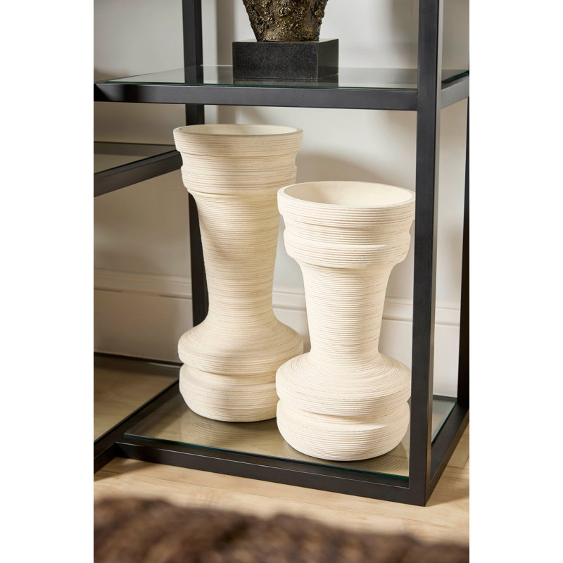Taras Handcrafted Ceramic Table Vase, 15" H x 8" W x 8" D
