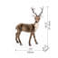 Cerf debout en velours et mousse