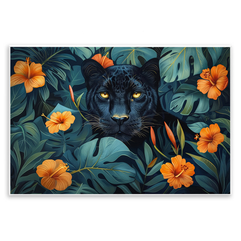 Plaque murale cachée «Panther's Paradise» par Ray Powers, H 10 po x l 15 po