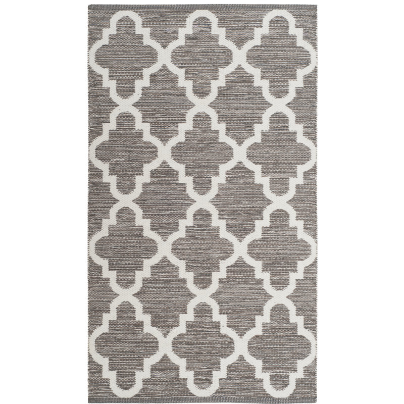 Tapis géométrique tissé à la main Eliana, Rectangle 3 pi x 5 pi