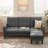 Convertible Sectional Sofa Couch, 3 Seat Couch Sectional L-Shaped Sofa-97872724