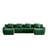 U-Shaped Boneless Sofa,Teddy Fabric No Assembly Required-235633263
