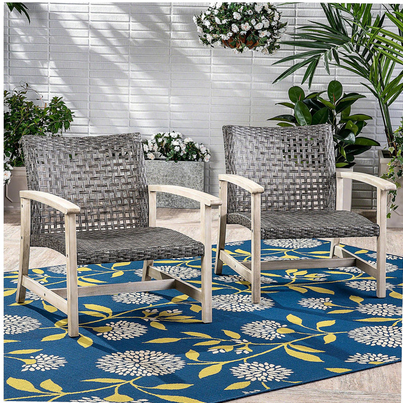 Chaise club, ensemble de 2, Blanc