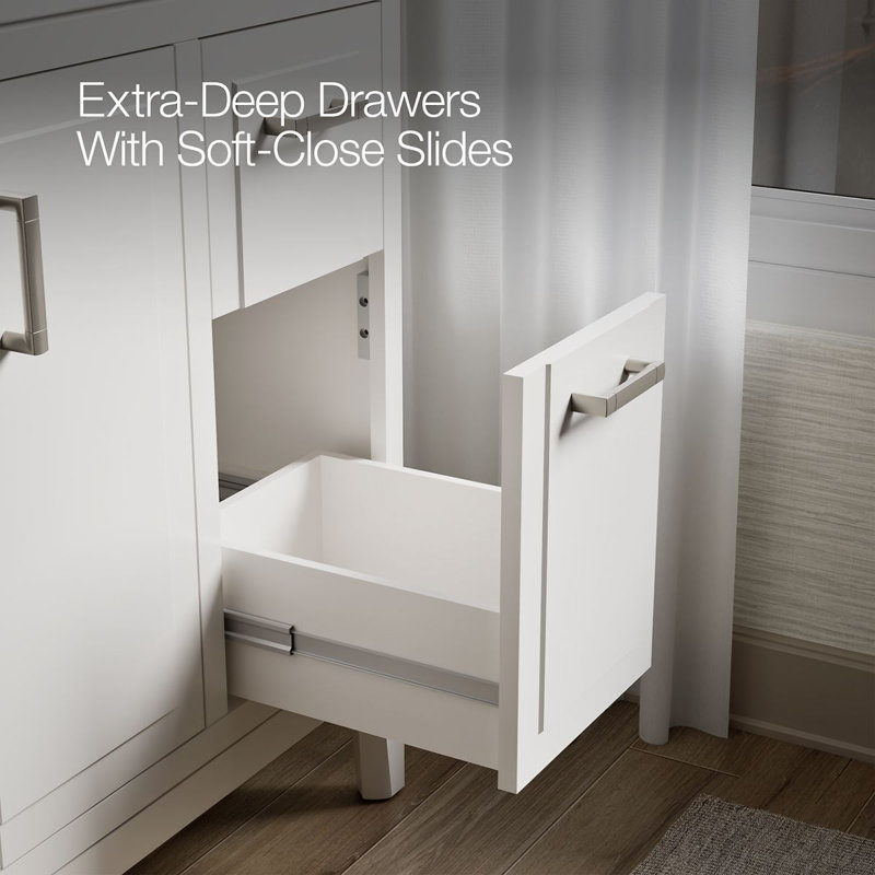 Seer 48.13" Single Bathroom Vanity Set, White