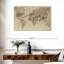 «The World is Your Oyster Map», reproduction sur toile tendue-1421047744