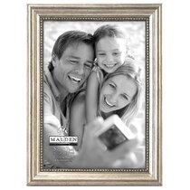 DesignOvation Gallery Wood Photo Frame Set for Customizable Wall or Desktop  Display, Rustic Brown 8x10 matted to 5x7, Pack of 4