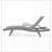 CRETE WICKER CHAISE LOUNGE