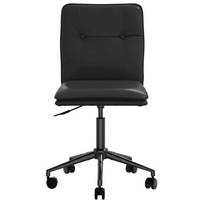 Dining Chair Black Faux Leather