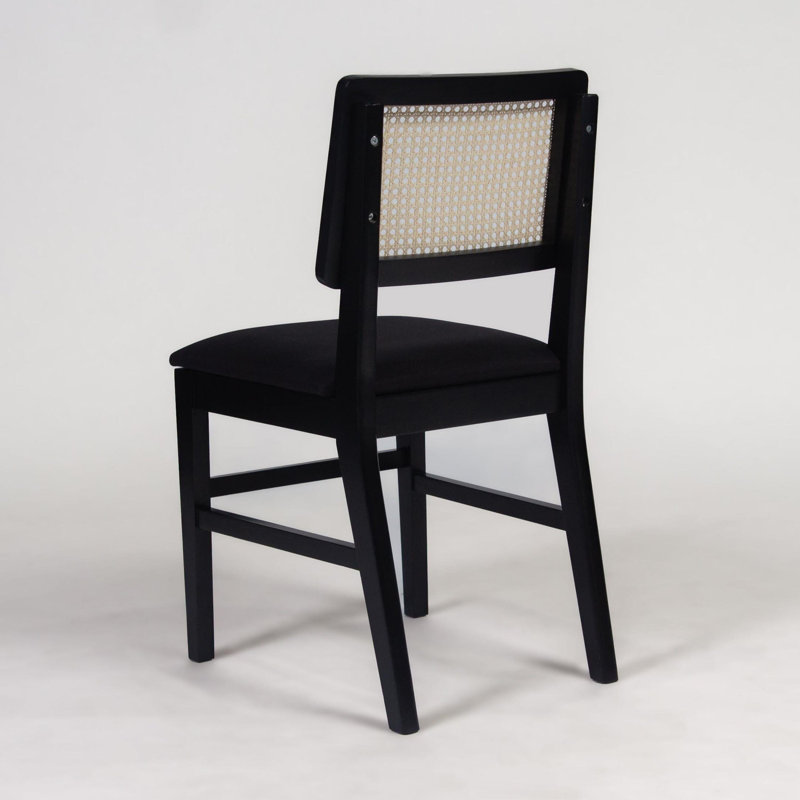 Indiana Upholstered Dining Chair, Black, Black
