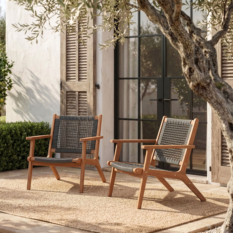 Méridienne d'extérieur Kaetlin Acacia, Gris foncé