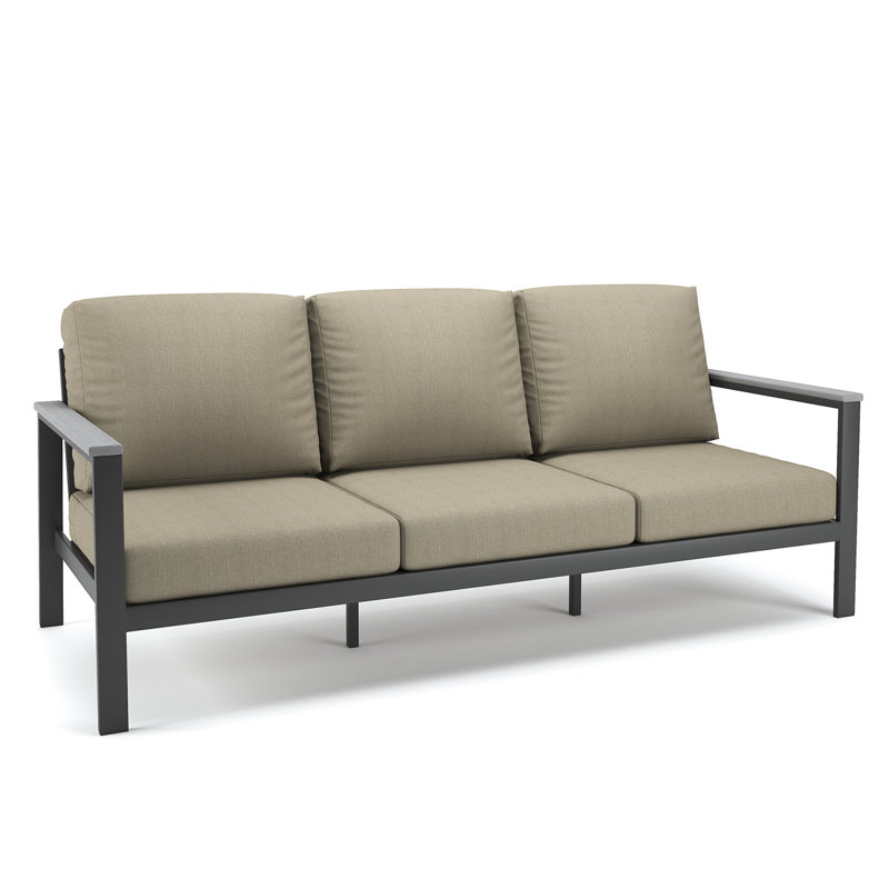 Townsend 80.3" Wide Outdoor Patio Sofa with Sunbrella® Cushions, Sunbrella Canvas Natural