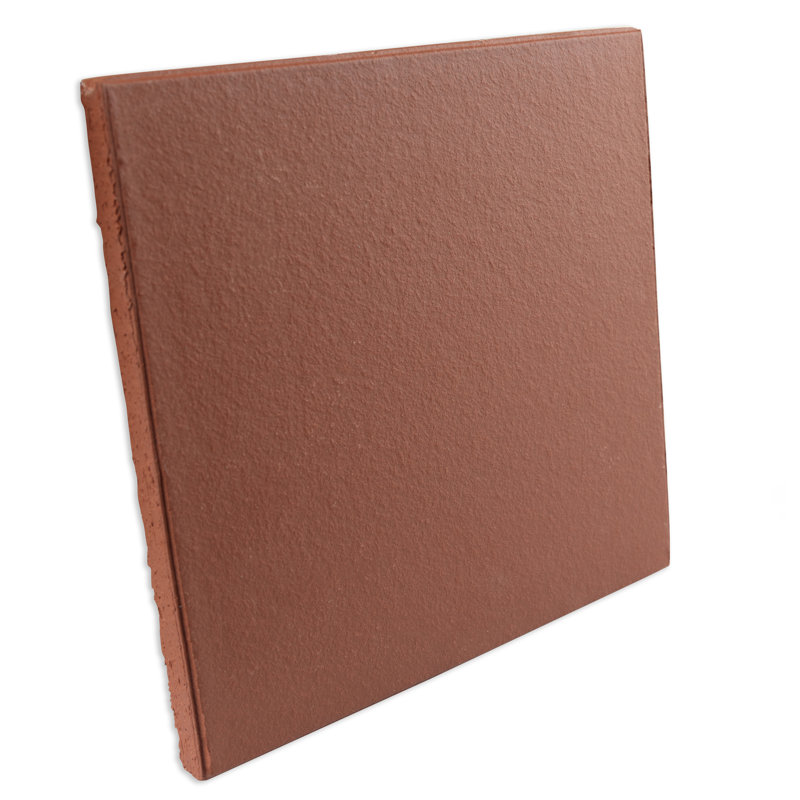 Klinker 8"x 8" Ceramic Floor and Wall Quarry Tile in Red