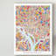 « washington dc street map ii », impression sur toile tendue-698028747