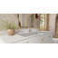Lavabo de salle de bain encastrable en résine 39,4 po x 16,7 po Badeloft UB-05-XL-GGRY-71991400
