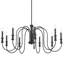 Lustre noir 9 lumières Karthe-1719730105