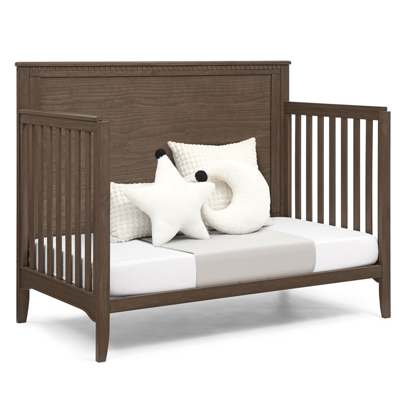 Lit de bébé convertible 6-en-1 Delta Kids, brun teck, Teak Brown