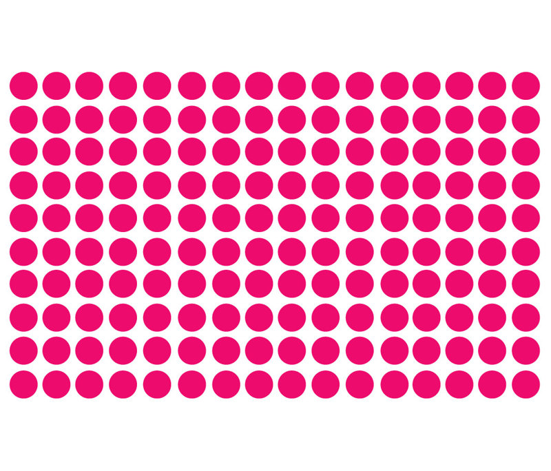 Adhésif décoratif à pois, Rose