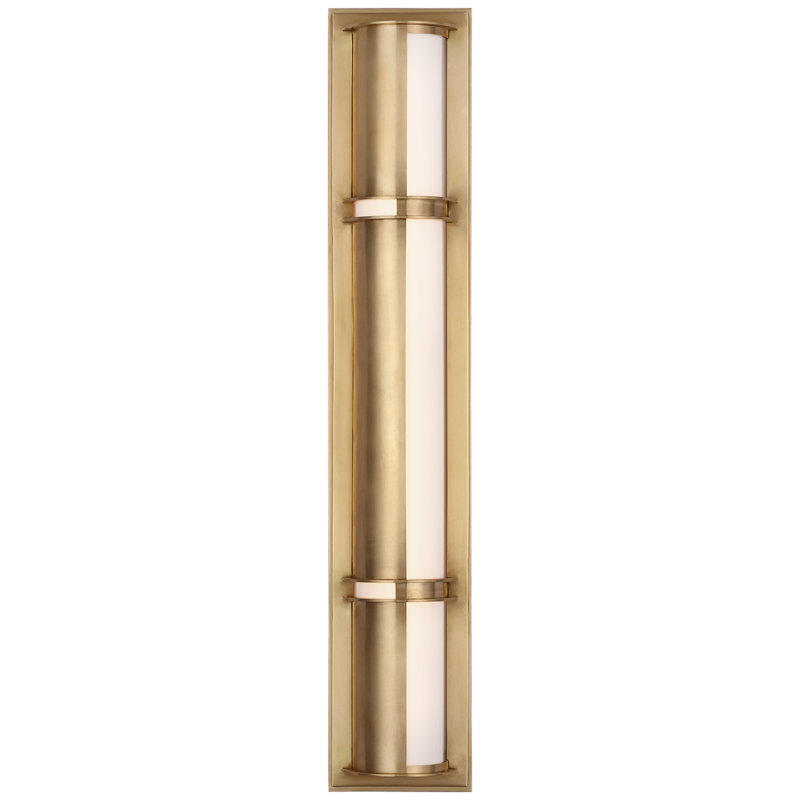 Strever 1 - Light LED Bath Bar, Natural Brass