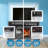 60 Inch Electric Fireplace Entertainment Center - With Door Sensor Dark Rustic Oak Style