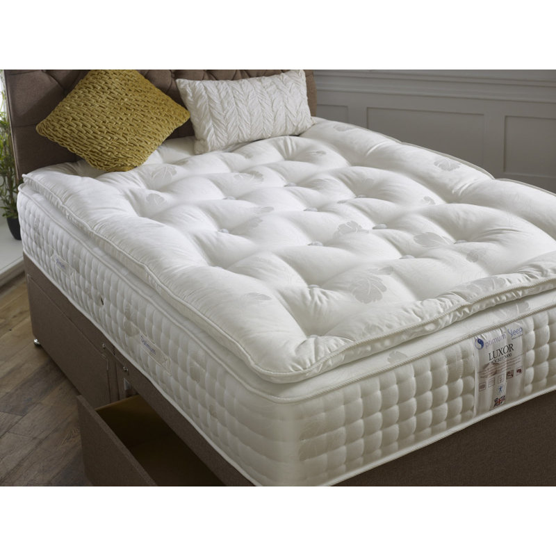 Tharpe Symple Stuff Pillow Top Pocket Sprung Mattress, 186 x 122 x 20 cm