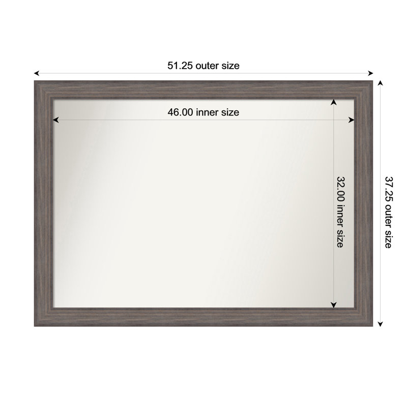 Miroir Hannaley, Rectangle, 37,25 po x 51,25 po