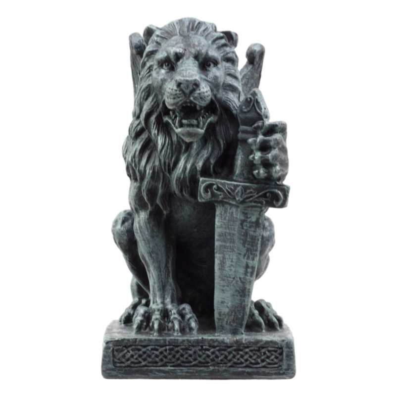 Figurine stoic notre dame lion gargouille sur pied Talbott