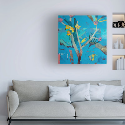 Art mural sur toile tendue - ensemble mural «Paquet d'optimisme» Glib Franko pour décor de salon, de chambre à coucher ou de bureau - 18 x 18