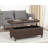 Faux Leather Lift Top Storage Bench-1101328833