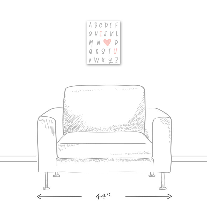 « i love you from a to z », art sur toile