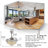 42'' Silver Crystal Retractable Ceiling Fan with 36W LED Light and Remote Control