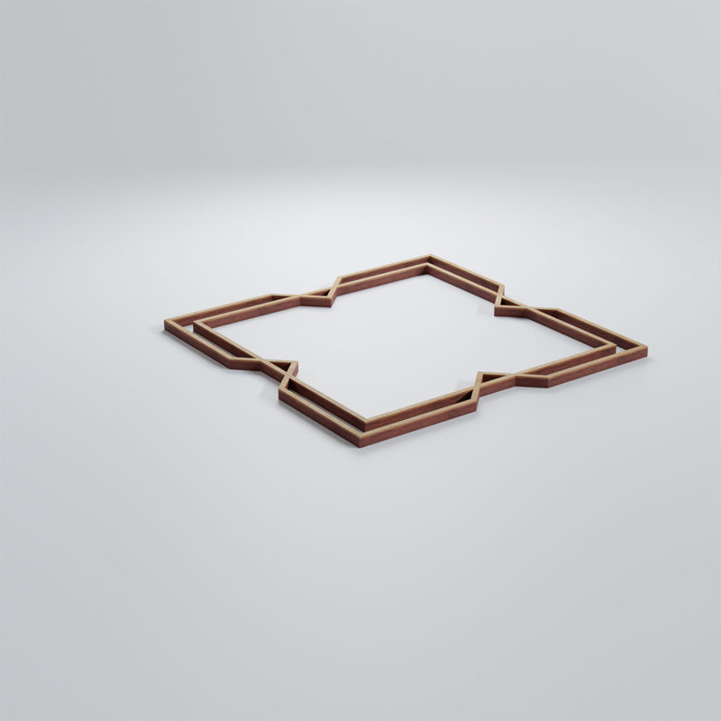 Panneaux muraux Fleming, Bouleau, 23 3/8"H x 23 3/8"W x 1/4"D