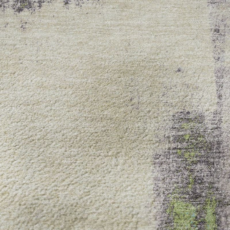 Tapis abstrait lavable à la machine Premium Pirtle, Rectangulaire 3 pi x 5 pi