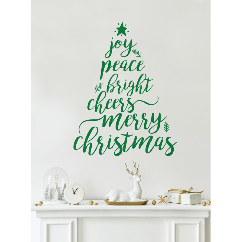 Text & Numbers Non-Wall Damaging Accent, Green