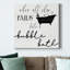 «Take a Bubble Bath», reproduction d'art textuel sur toile tendue-783257350