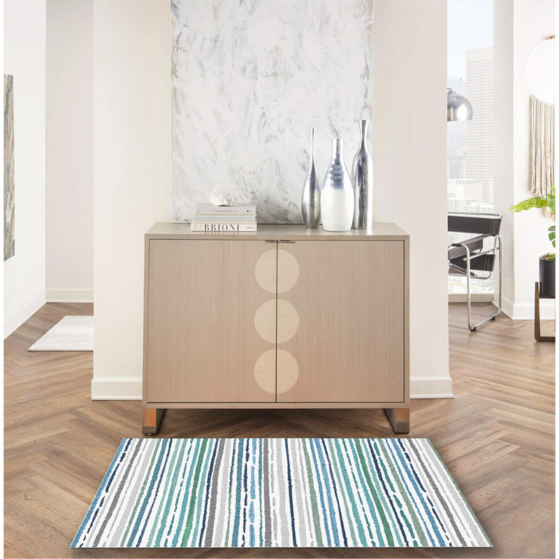 Tapis d'intérieur et d'extérieur lavable antidérapant, Rectangle 2 pi 6 po x 3 pi 10 po