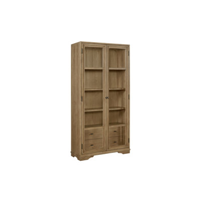 Tall Display Cabinet - Cashew