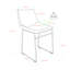 Chaise d'appoint rembourrée Bailey-1968371072