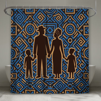 Rideaux de douche silhouette africaine