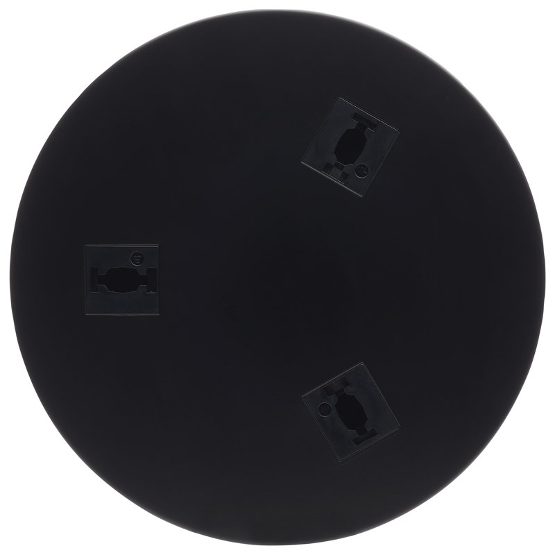 Supports de rail triple triple et quincaillerie de fixation, Noir