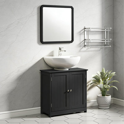 Bathroom Sink Cabinet,Pedestal Sink Storage Cabinet (NO SINK)