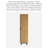 Modern Minimalist Solid Pine Rattan Single-Door Storage Wardrobe