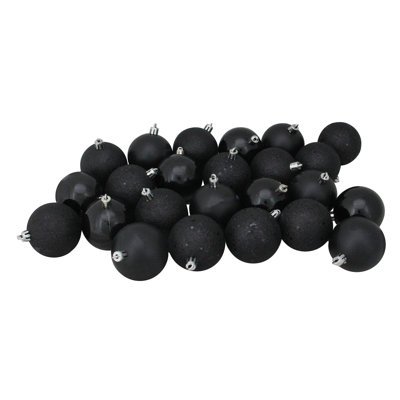 24ct Shatterproof 4-Finish Christmas Ball Ornaments