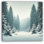«Winter Serenity: Snow-Draped Forest», art sur toile