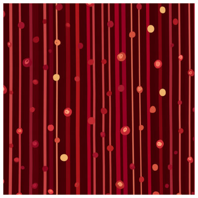 Couvre-lit matelassé à rayures verticales rouges toutes tailles