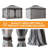 Sunjoy Beretta 11' x 13' Steel Frame 2-Tier Soft Top Gazebo with LED Lighting and Bluetooth Speaker